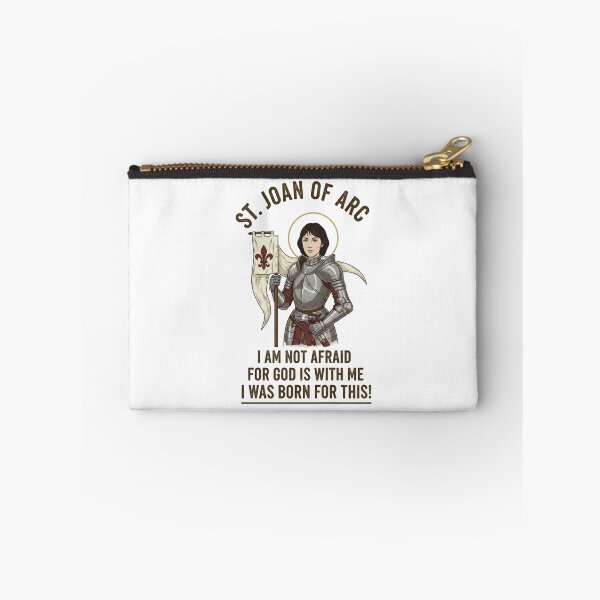 Item preview, St. Joan of Arc "I Am Not Afraid" - Inspirational Catholic Warrior Saint Design designed and sold by TheCatholicBrew.