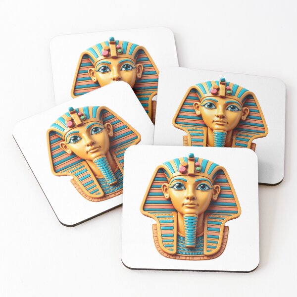 Item preview, Pharaoh Mask – Ancient Egyptian 3D Cartoon Art designed and sold by TobaGallery868.