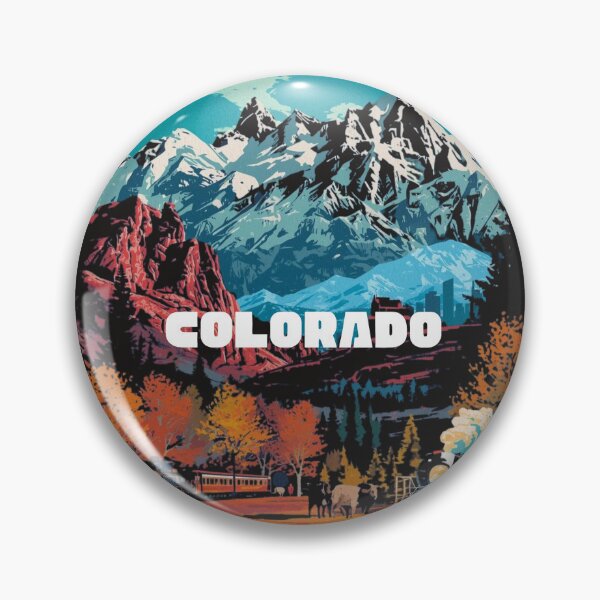 Item preview, Colorado Rocky Mountains Vintage Train Fall – Retro Travel Poster Art designed and sold by TitanRN.