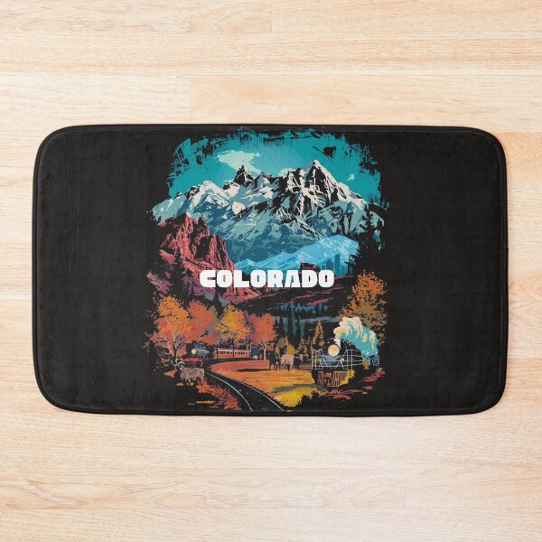 Item preview, Colorado Rocky Mountains Vintage Train Fall – Retro Travel Poster Art designed and sold by TitanRN.