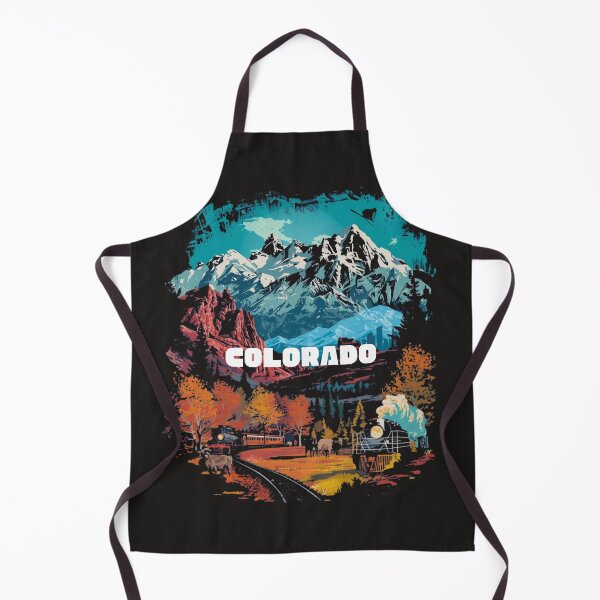 Item preview, Colorado Rocky Mountains Vintage Train Fall – Retro Travel Poster Art designed and sold by TitanRN.