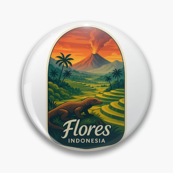 Item preview,  Flores Island with Komodo and Volcanoes, East Nusa Tenggara, Indonesia designed and sold by Aryabek.