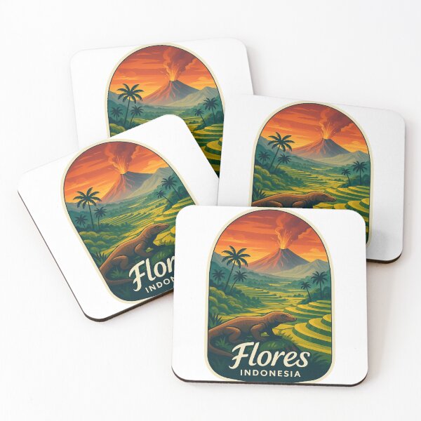 Item preview,  Flores Island with Komodo and Volcanoes, East Nusa Tenggara, Indonesia designed and sold by Aryabek.