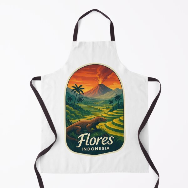 Item preview, Flores Island with Komodo and Volcanoes, East Nusa Tenggara, Indonesia designed and sold by Aryabek.