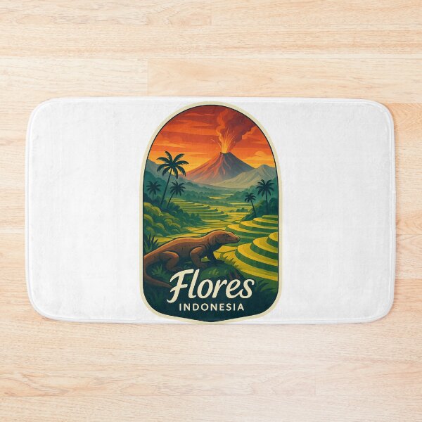 Item preview,  Flores Island with Komodo and Volcanoes, East Nusa Tenggara, Indonesia designed and sold by Aryabek.
