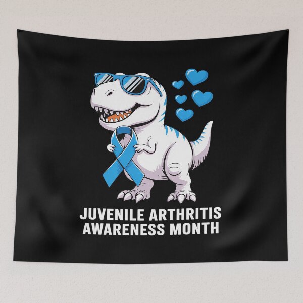 Item preview, T-rex Dinosaur Juvenile Arthritis Awareness Day Dino designed and sold by GasVille.
