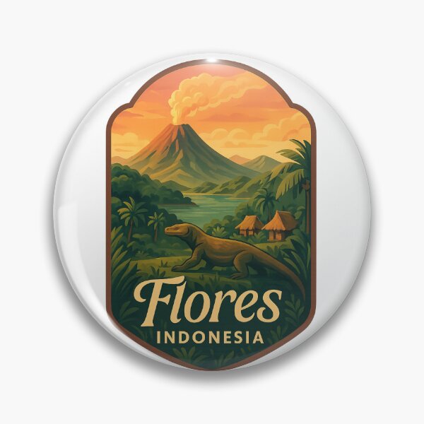 Item preview,  Volcanic Landscape of Flores Island with Komodo, Indonesia designed and sold by Aryabek.
