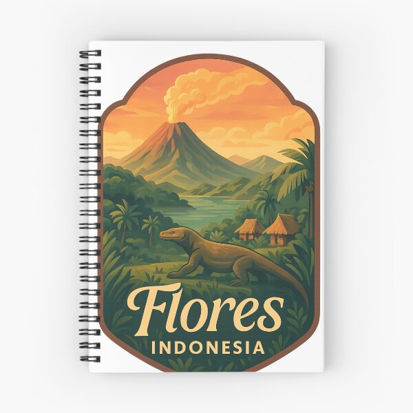 Item preview,  Volcanic Landscape of Flores Island with Komodo, Indonesia designed and sold by Aryabek.