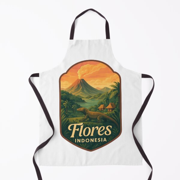 Item preview, Volcanic Landscape of Flores Island with Komodo, Indonesia designed and sold by Aryabek.