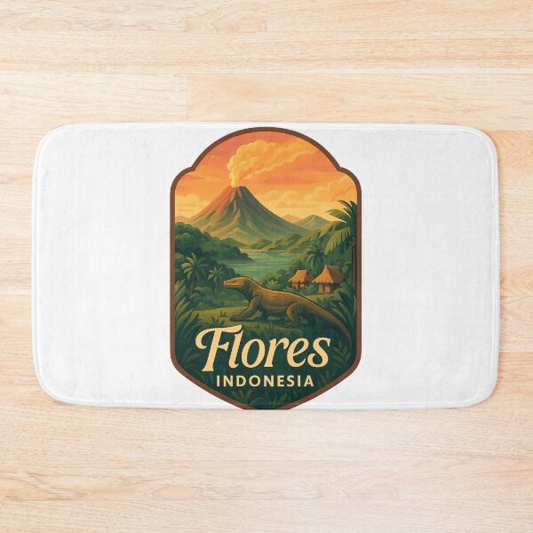 Item preview,  Volcanic Landscape of Flores Island with Komodo, Indonesia designed and sold by Aryabek.