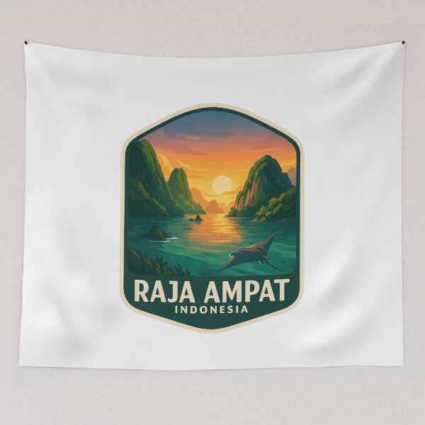Item preview,  Sunset over Raja Ampat Waters, Indonesia designed and sold by Aryabek.
