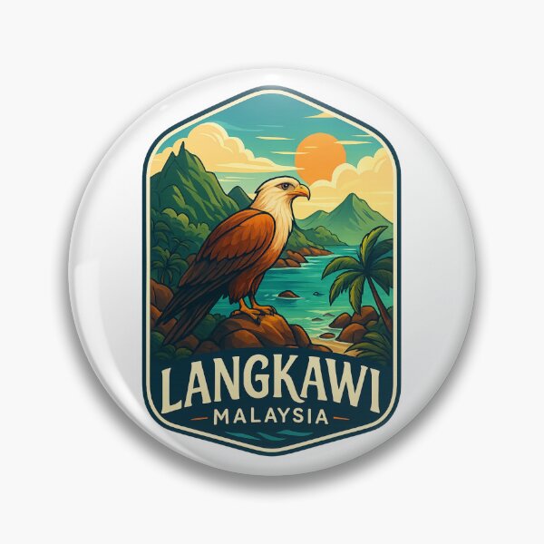 Item preview,  Langkawi Island with Brahminy Kite and Coastal Mountains, Malaysia designed and sold by Aryabek.