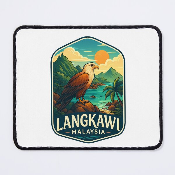 Item preview,  Langkawi Island with Brahminy Kite and Coastal Mountains, Malaysia designed and sold by Aryabek.