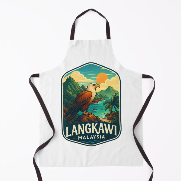Item preview, Langkawi Island with Brahminy Kite and Coastal Mountains, Malaysia designed and sold by Aryabek.