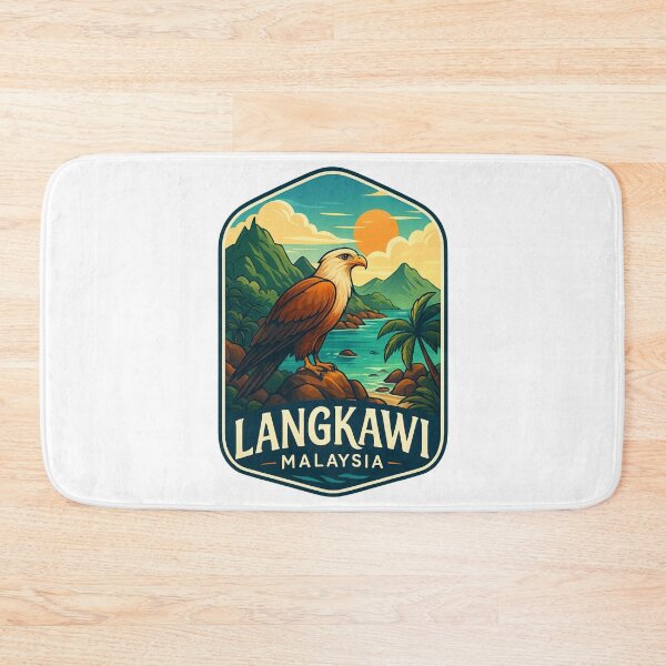 Item preview,  Langkawi Island with Brahminy Kite and Coastal Mountains, Malaysia designed and sold by Aryabek.