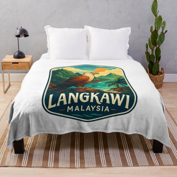 Item preview,  Langkawi Island with Brahminy Kite and Coastal Mountains, Malaysia designed and sold by Aryabek.