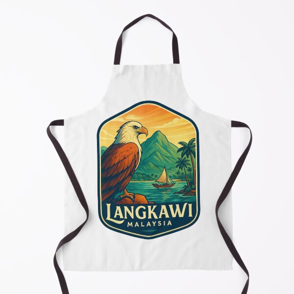 Item preview, Langkawi Coastline with Gunung Raya and Sailing Boat, Malaysia designed and sold by Aryabek.