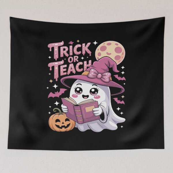 Item preview, Trick Or Teach Ghost Witch Spooky Teacher Happy Halloween designed and sold by GasVille.