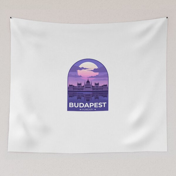 Item preview, Budapest Hungary Travel Sticker designed and sold by TulipaGraphics.