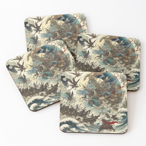 Item preview, Epic Samurai Battle: Chaos on the High Seas designed and sold by WagyuDesigns.