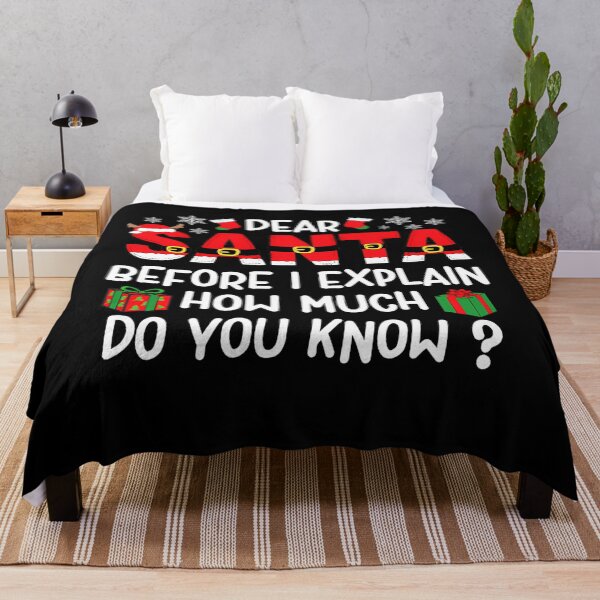 Item preview, List I Naughty Can On Santa Dear The Funny Explain Christmas Santa designed and sold by JoelyNavarro.