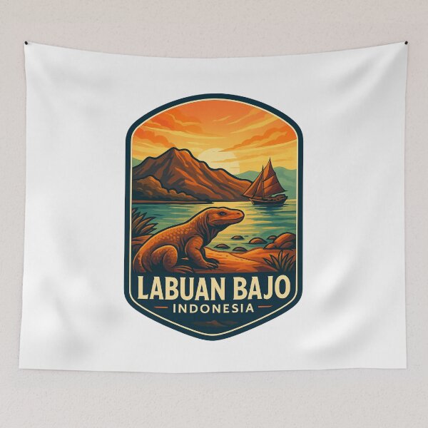 Item preview, Sunset Over Komodo Island, Labuan Bajo, Indonesia designed and sold by Aryabek.