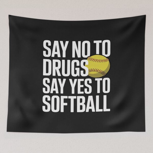 Item preview, Red Ribbon Week Youth Kids Say No Say Yes to Softball designed and sold by GaryPacheco6.