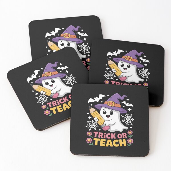 Item preview, Trick Or Teach Teacher Halloween Floral Ghost designed and sold by GasVille.