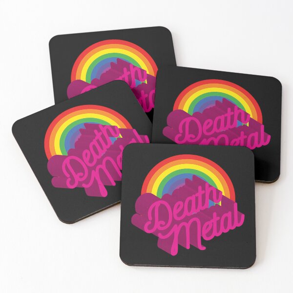Item preview, Death Metal – Rainbow Cute Retro Typography designed and sold by MeighanWatson.