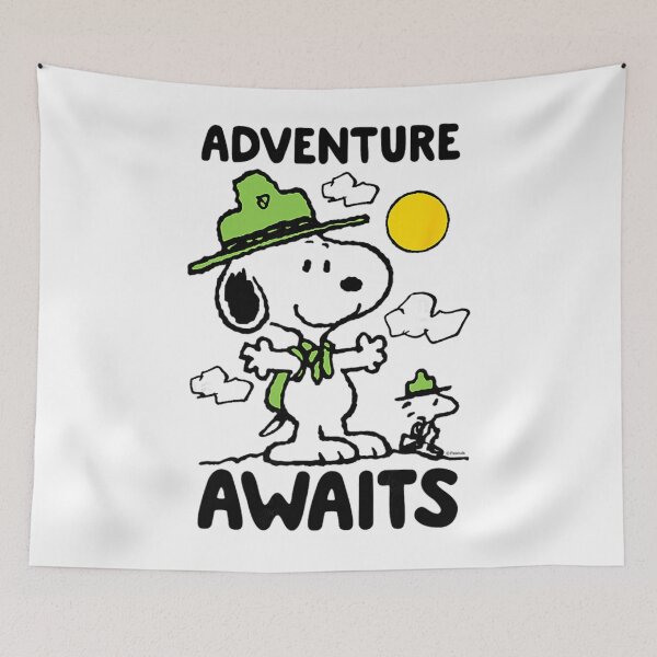 Item preview,  Peanuts Adventure Camping Dog Cartoon Illustration designed and sold by MeganAxelro.