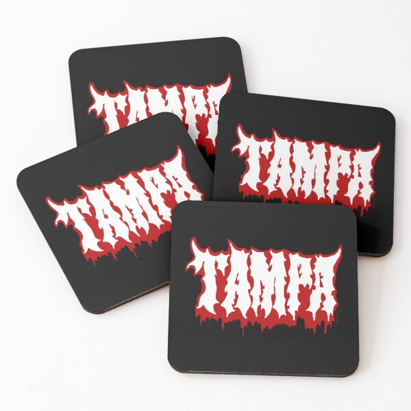 Item preview, Tampa – Red Dripping Death Metal Logo designed and sold by MeighanWatson.