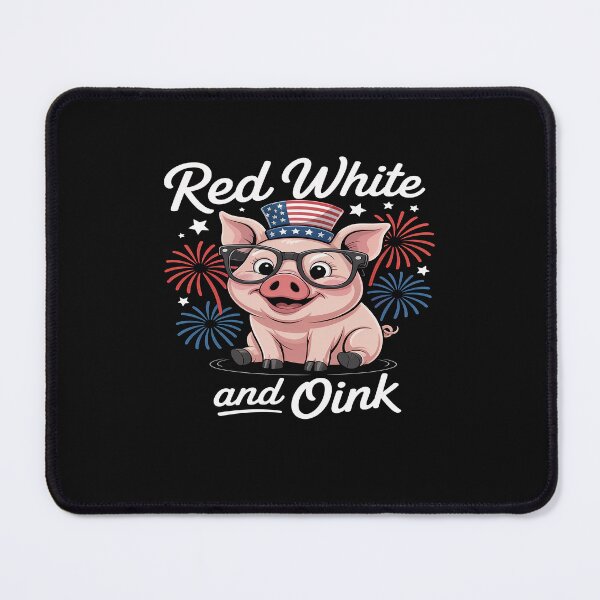 Item preview, Red White And Oink Cute Pig 4th Of July USA Flag Patriotic designed and sold by GaryPacheco6.