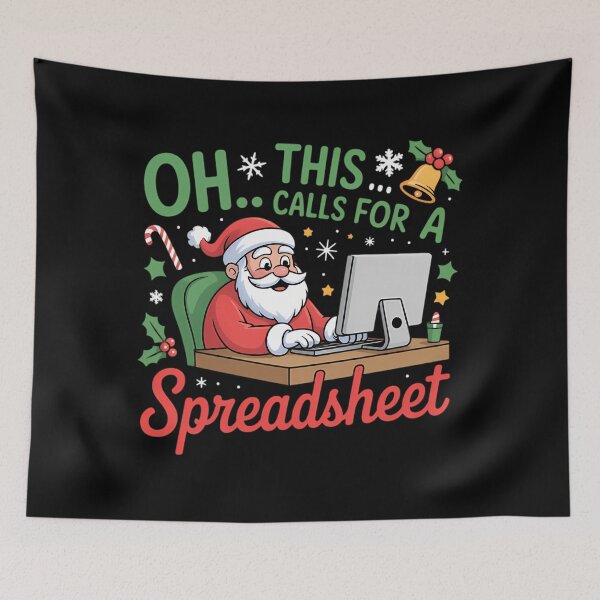 Item preview, Christmas Holiday Fashion Calls Classic Spreadsheet This Funny Nerd For Oh designed and sold by JasonCorvar.