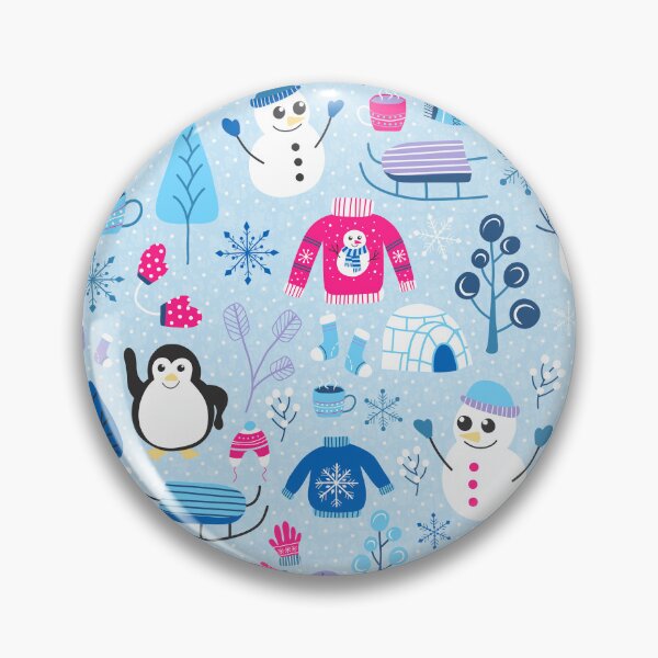 Item preview, Christmas winter festive snowman jumpers sleigh penguin snowflakes igloo trees designed and sold by Nicola-Rowe.