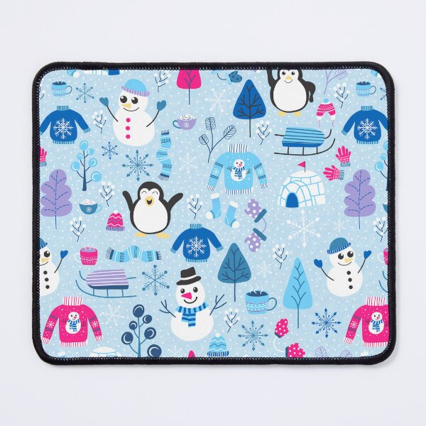 Item preview, Christmas winter festive snowman jumpers sleigh penguin snowflakes igloo trees designed and sold by Nicola-Rowe.