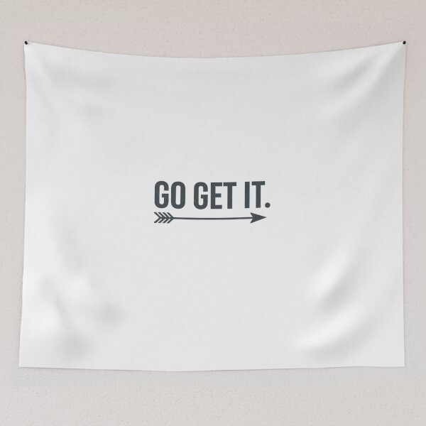 Item preview, GO GET IT T-shirt | Motivation, Hustle Culture, Bold Typography & Success Quote designed and sold by MINIMA.LIGN.