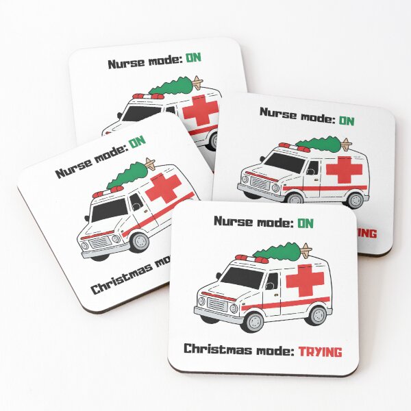 Item preview, Christmas Mode for Nurses designed and sold by Modern Mood Prints.