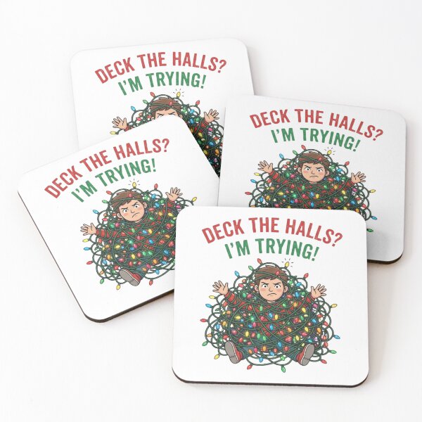 Item preview, Deck The Halls I'm Trying Christmas Lights designed and sold by FiltroLens.