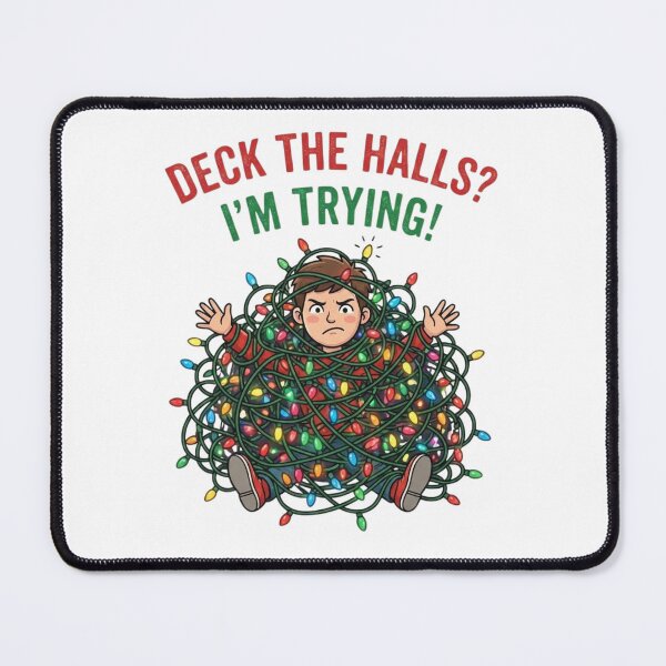 Item preview, Deck The Halls I'm Trying Christmas Lights designed and sold by FiltroLens.