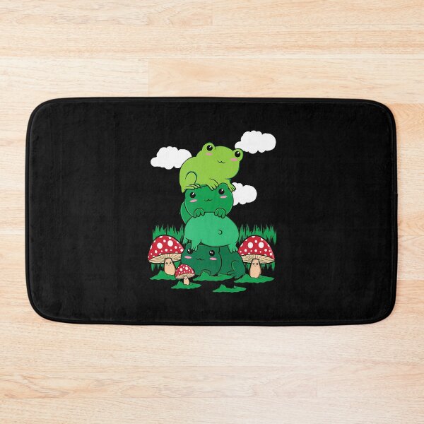 Item preview, Cottagecore Aesthetic Kawaii Frog Pile And Mushroom Spores designed and sold by EdithKelly1.