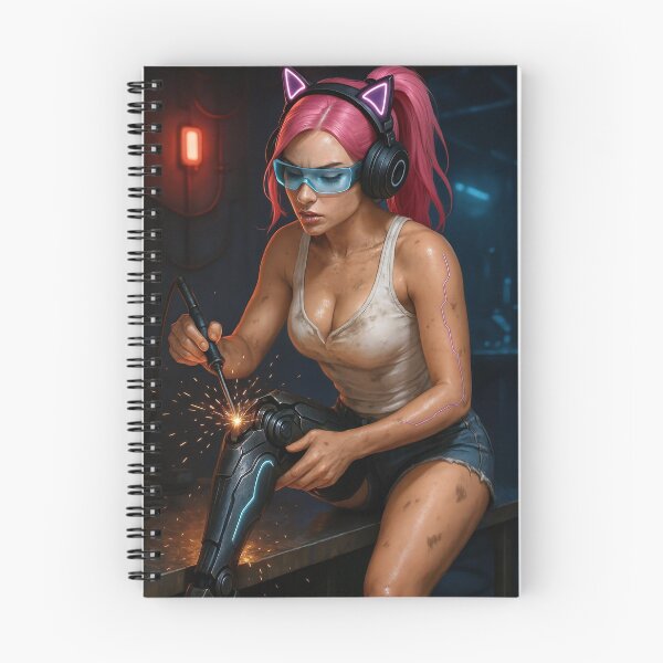Item preview, CathryneDelamort pink hair cyborg welding renewal designed and sold by CathryneDelamort.