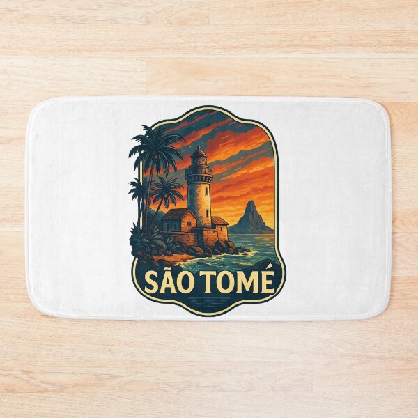 Item preview, Lighthouse Coastline of São Tomé Island designed and sold by Aryabek.