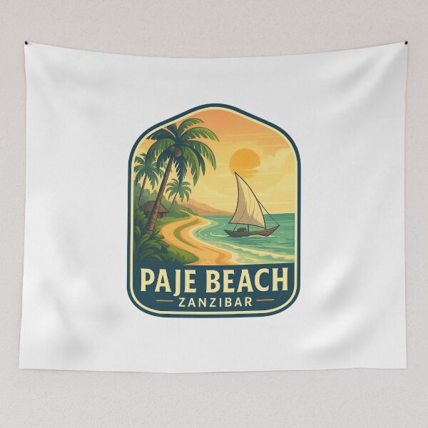 Item preview, Sunset Serenity at Paje Beach, Zanzibar designed and sold by Aryabek.