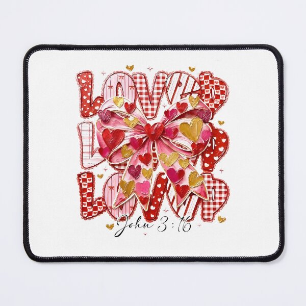 Item preview, Coquette Bow Loved John 3:16 designed and sold by Galkinanastasia.