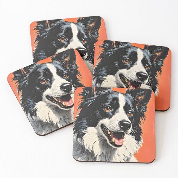 Item preview, Canine Pawtrait - Border Collie dog designed and sold by Petalandfur.