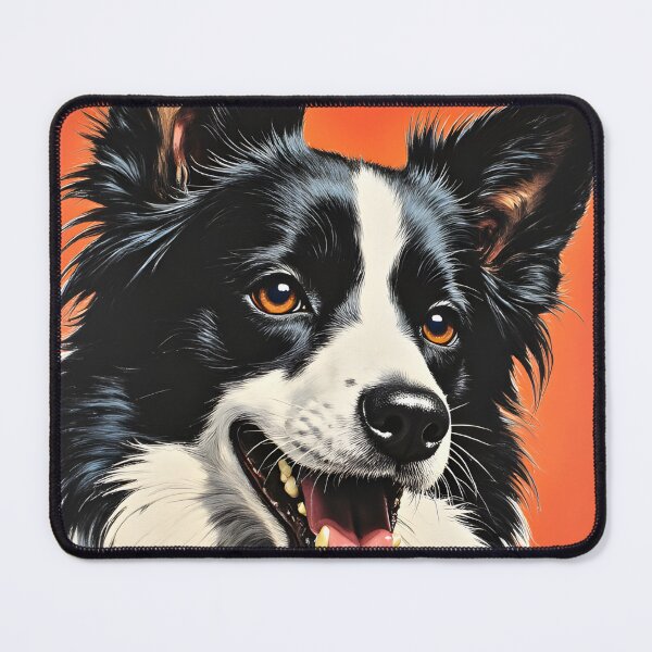 Item preview, Canine Pawtrait - Border Collie dog designed and sold by Petalandfur.