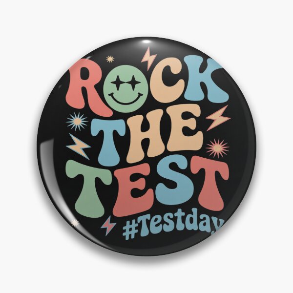 Item preview, Rock The Test Testing Day Retro Motivational Teacher Student designed and sold by GaryPacheco6.