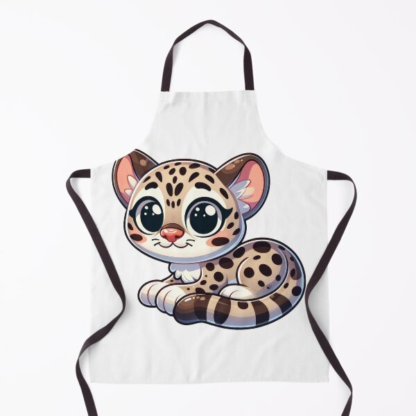 Item preview, Cute Ocelot Sticker – Adorable Spotted Wildcat Cartoon designed and sold by LunaPixelStudio.