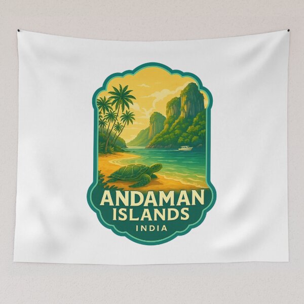Item preview, Turtle Bay of the Andaman Islands, India designed and sold by Aryabek.