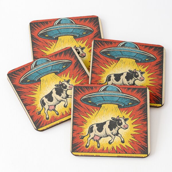 Item preview, UFO vs. Cow – Epic Comic Showdown designed and sold by DavidSalazo.